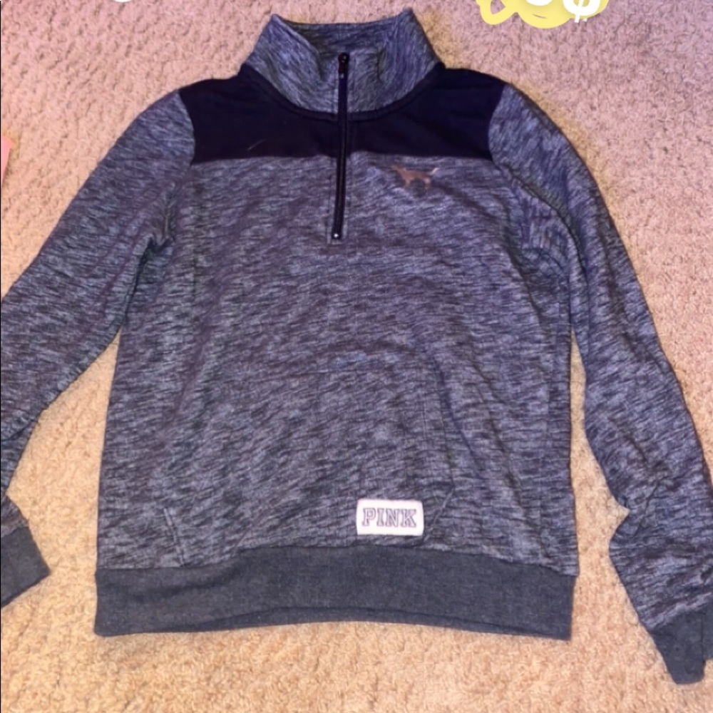 PINK quarter zip sweatshirt